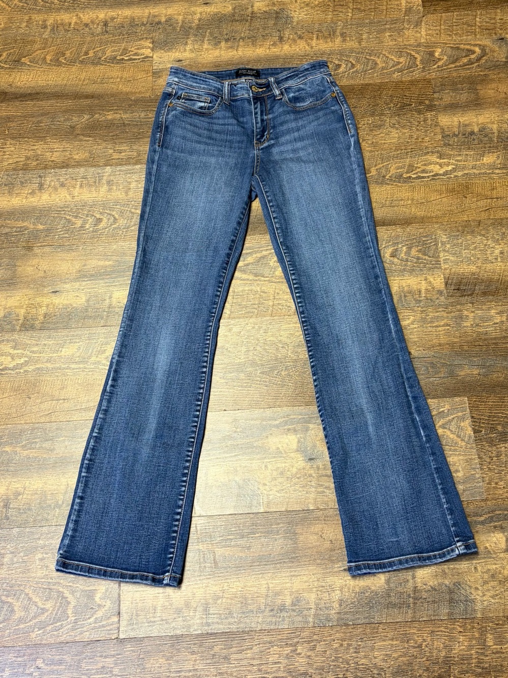 Judy Blue Mid Rise Bootcut Jeans Womens 7/28 Blue Stretch Denim